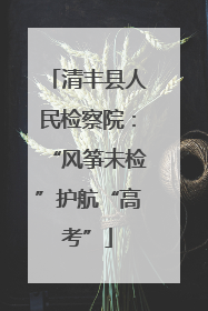 清丰县人民检察院：“风筝未检”护航“高考”