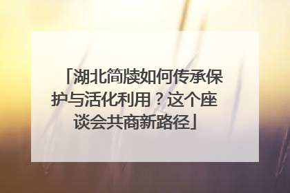 湖北简牍如何传承保护与活化利用？这个座谈会共商新路径