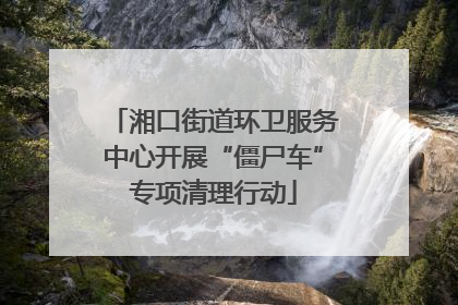 湘口街道环卫服务中心开展“僵尸车”专项清理行动