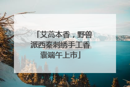 艾蒿本香，野兽派西秦刺绣手工香囊端午上市