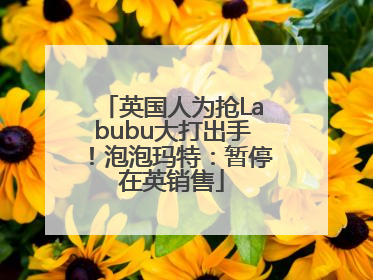 英国人为抢Labubu大打出手！泡泡玛特：暂停在英销售