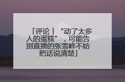评论丨“动了太多人的蛋糕”，可能告别直播的张雪峰不妨把话说清楚