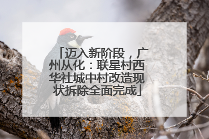 迈入新阶段，广州从化：联星村西华社城中村改造现状拆除全面完成
