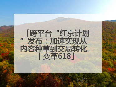 跨平台“红京计划”发布：加速实现从内容种草到交易转化丨变革618