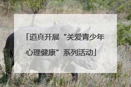 道真开展“关爱青少年心理健康”系列活动