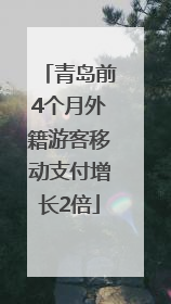 青岛前4个月外籍游客移动支付增长2倍