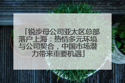 锐步母公司亚太区总部落户上海：热情多元环境与公司契合，中国市场潜力带来重要机遇