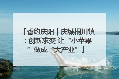 香约庆阳｜庆城桐川镇：创新求变 让“小苹果”做成“大产业”