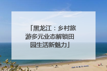黑龙江：乡村旅游多元业态解锁田园生活新魅力