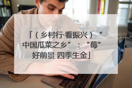 （乡村行·看振兴）“中国瓜菜之乡”：“莓”好前景 四季生金