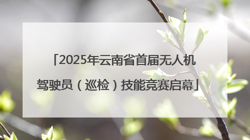 2025年云南省首届无人机驾驶员（巡检）技能竞赛启幕
