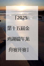 2025第十五届金鸡湖端午龙舟赛开赛