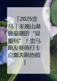 2025贵马｜来观山湖做最靓的“显眼包”！贵马跑友赛前打卡点燃奔跑热情