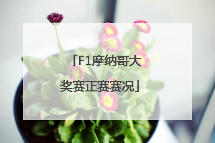 F1摩纳哥大奖赛正赛赛况